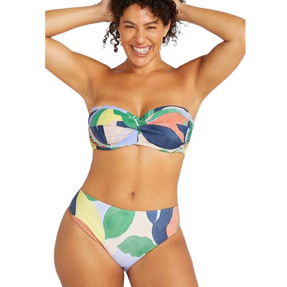 NWT! Artesands L'Avana Multi Botticelli Bandeau Bikini Top - Size 10 - Picture 3 of 13